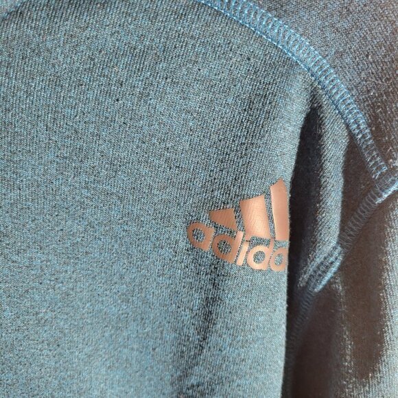 Adidas Hoodie-Blue-Women's‎ MED - Picture 2 of 5